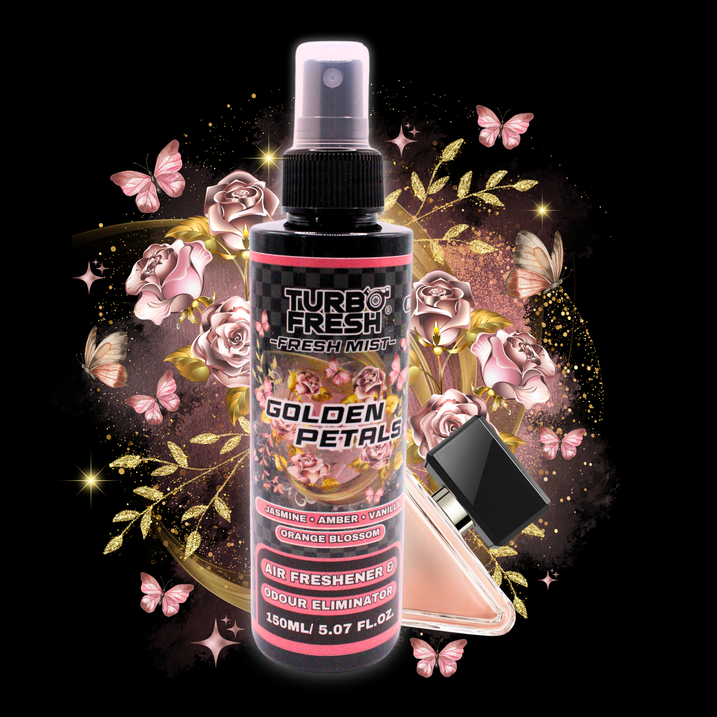 Golden Petals Car Air Freshener Spray 150ml